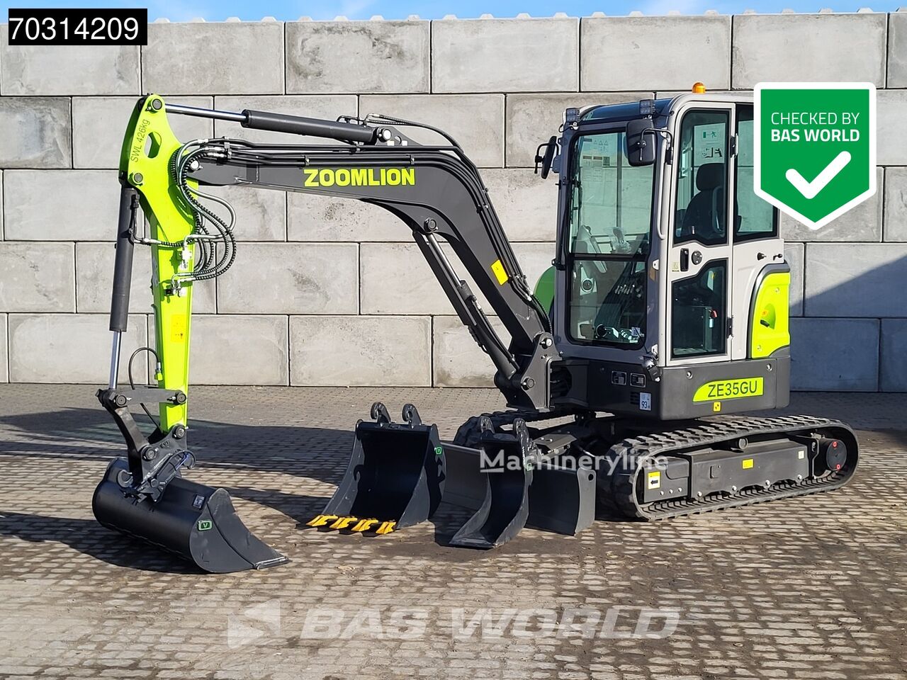New Zoomlion ZE35 GU FACTORY WARRANTY - CW/3 BUCKETS- CE CERTIFIED mini excavator - Machineryline