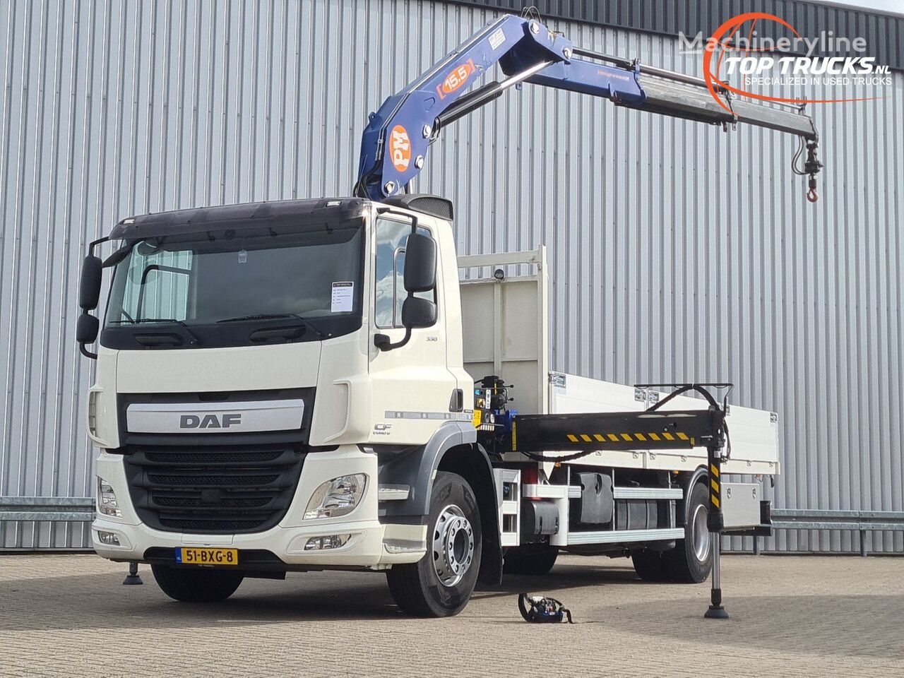 DAF CF 330 FA 15 TM Kraan, uitstootvrije / milieuzone toegankelijk! grúa móvil