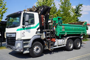 DAF CF 410 FAT 6×4 tipper / Crane Marchessi M15000Z / Bortmatic grúa móvil