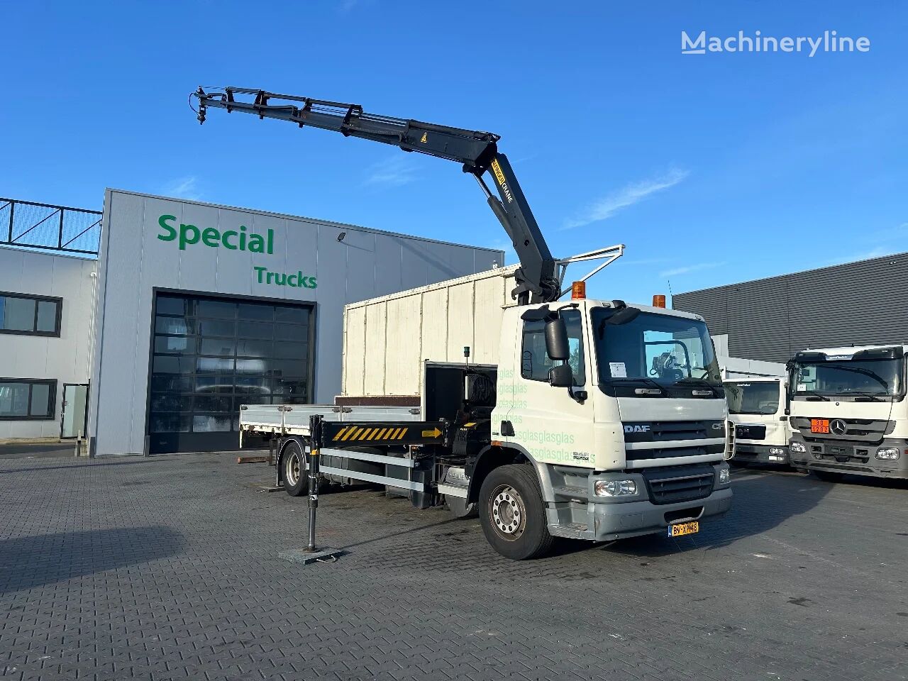 شاحنة رافعة DAF CF 75.250 4X2 Euro 5 + Palfinger PK16502 D (Glas / Glass)