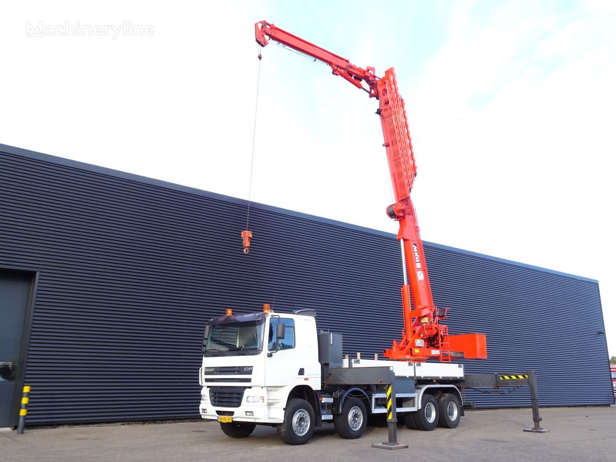 DAF CF 85.380 8x4 / MKG - DACH - ROOF / MONTAGE CRANE / KRAN grúa móvil