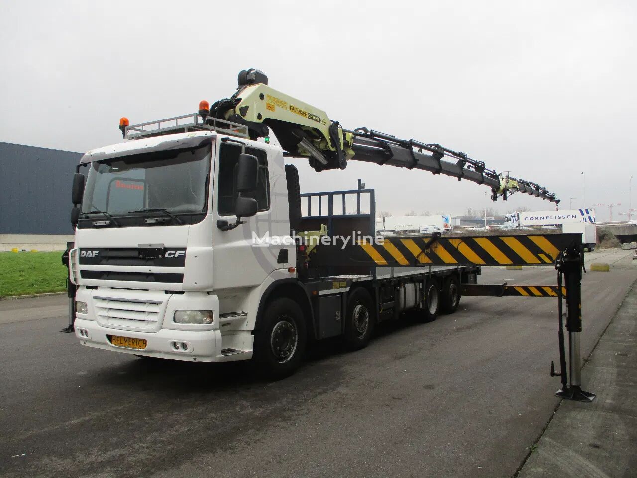 DAF CF 85 85 CF 460 EURO 5 MANUAL PALFINGER PK 85002+FLY JIP PJ 170+ mobile crane