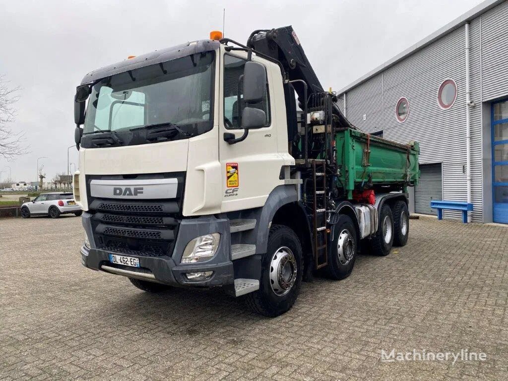 DAF CF410 / 8X4 / BIG AXLE / FULL-STEEL /2 SIDE TIPPER/ ONLY:363247  mobile crane