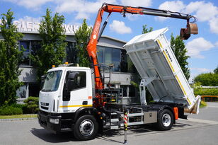 IVECO Eurocargo 160E22 EEV Dump truck / Bortmatic / Crane FASSI F95A.0 grúa móvil