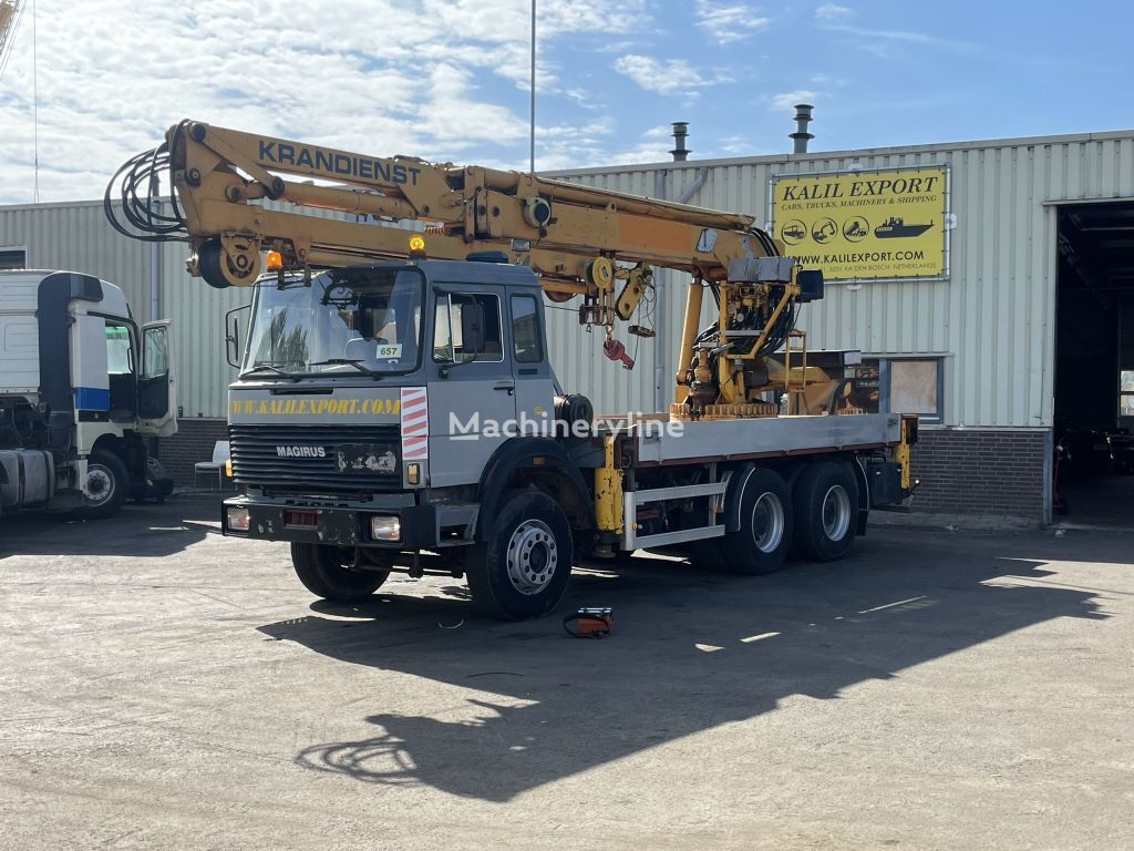 IVECO Magirus 265M26 Effer DECO 39 Crane with Joystick 6x4 Good Condit grúa móvil