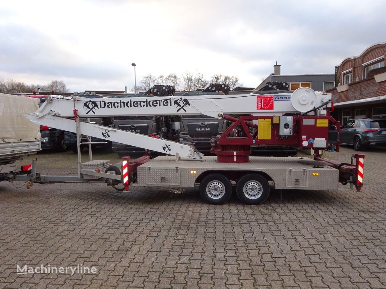 grue mobile Klaas ALU Dachdeckerkran 28 Meter +Seilwinde