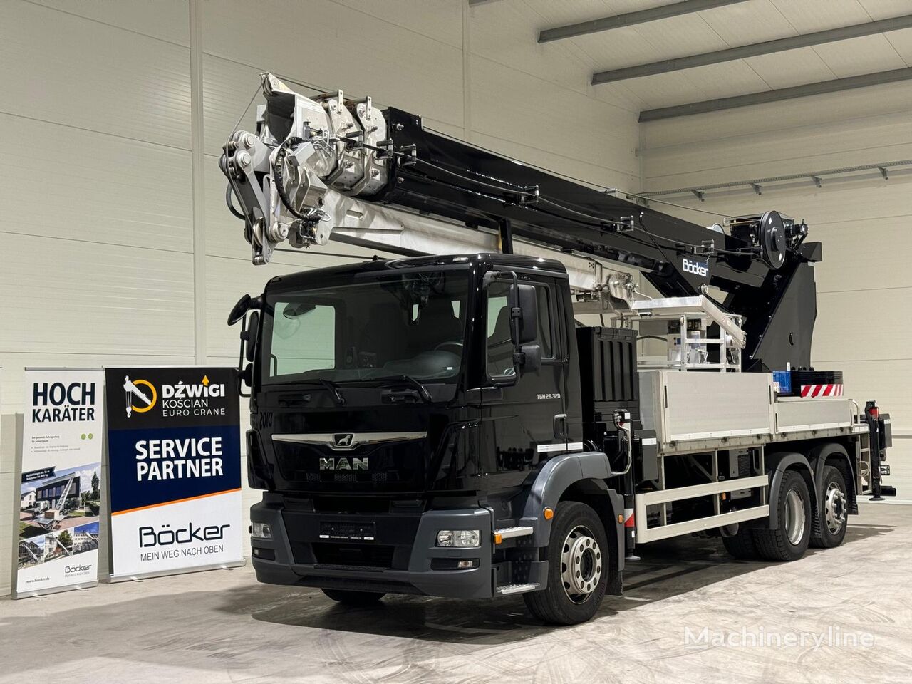 Böcker AK 46/6000 on chassis MAN mobile crane