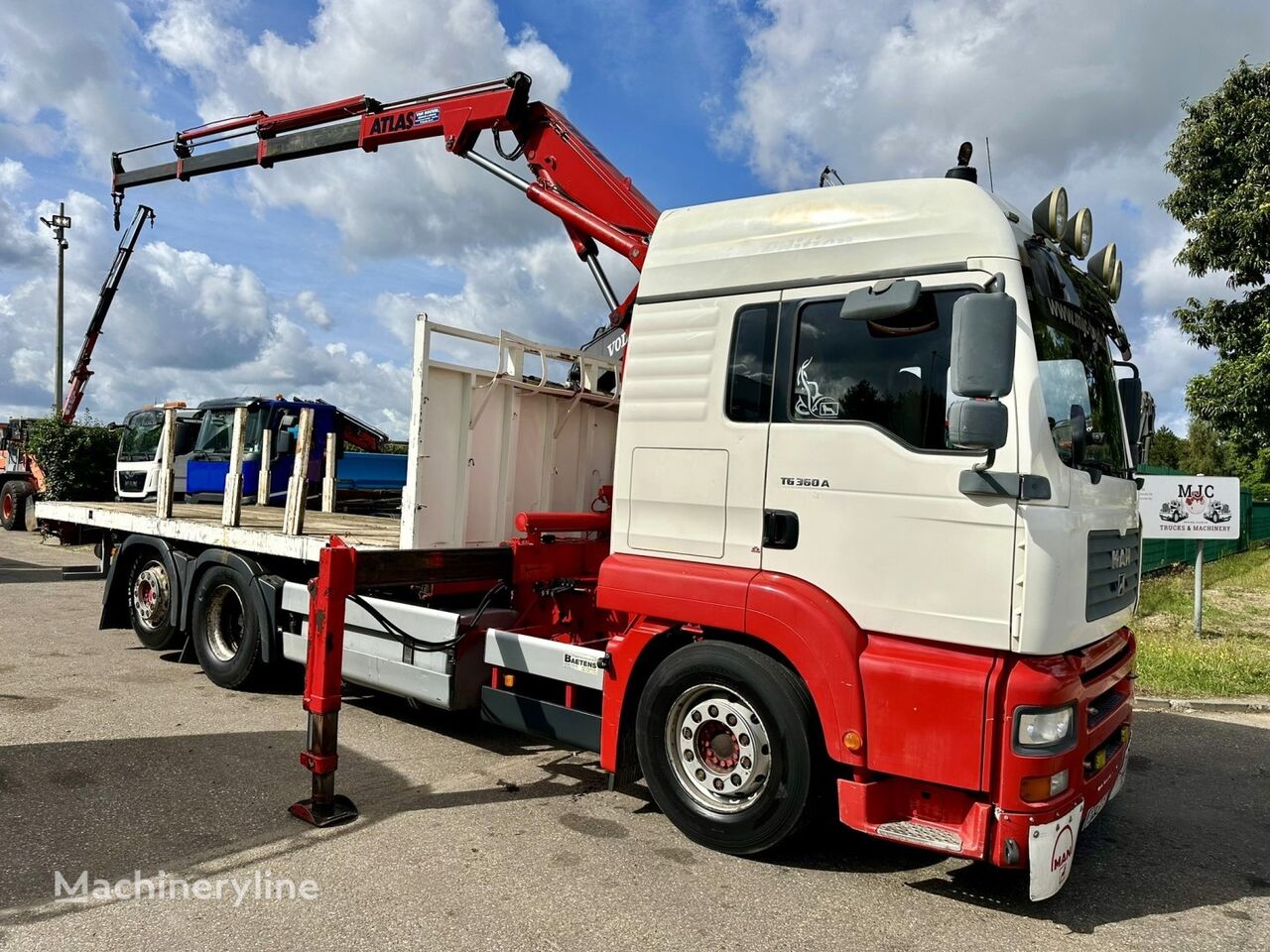 MAN TG 360 A 6x2 + CRANE ATLAS 100.1 A3 - PLATFORM 5m80 - E3 - LIFT- mobile crane