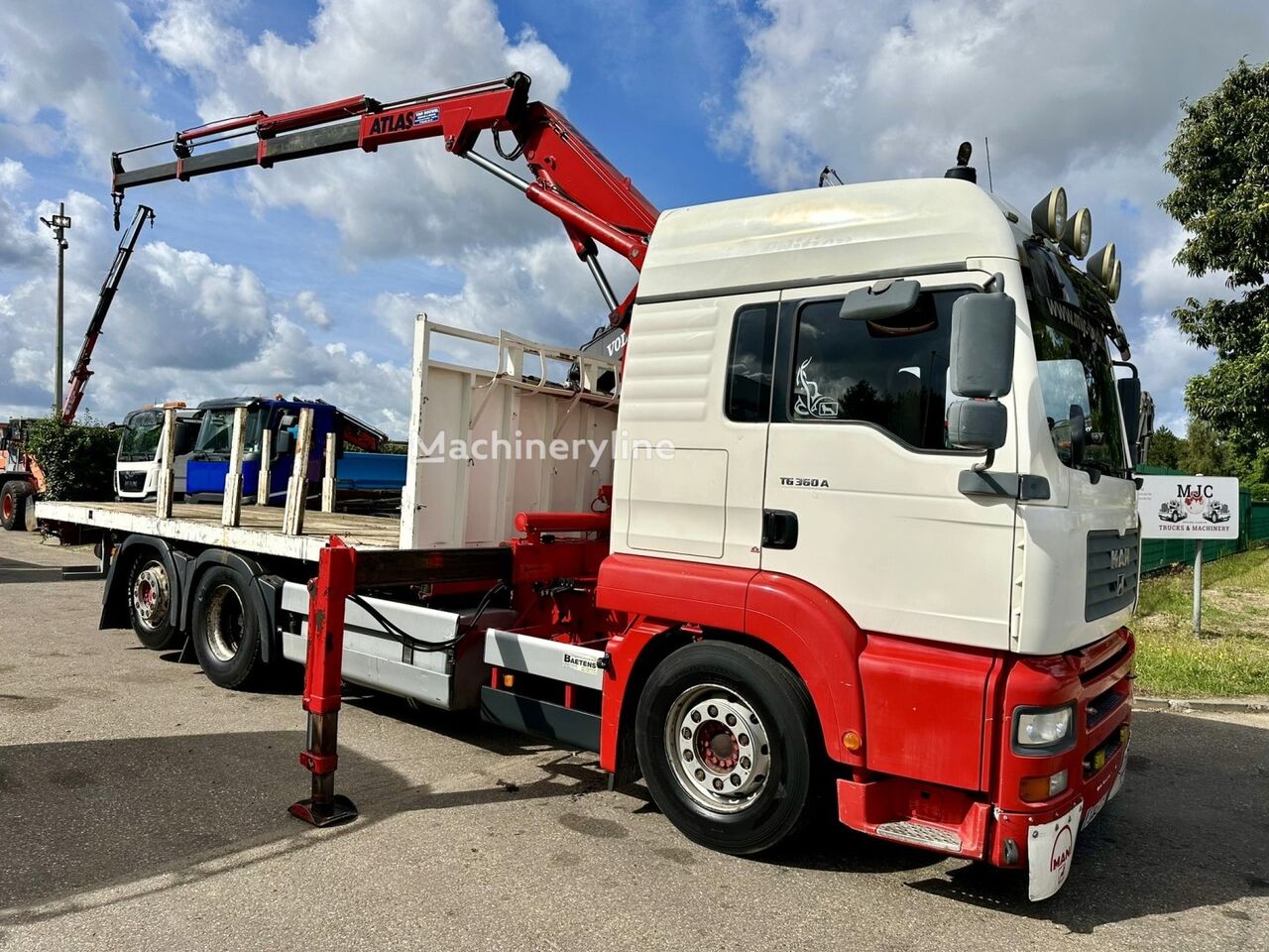 MAN TG 360 A 6x2 + CRANE ATLAS 100.1 A3 - PLATFORM 5m80 - E3 - LIFT- mobiele kraan