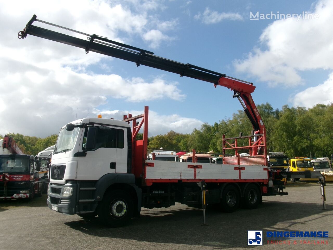 grua móvel MAN TGS 26.320 6X4 RHD + HMF 2820 K4