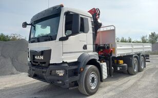 new MAN TGS 33.360 6x4 FLATBED WITH CRANE PK 32080 EURO 2 mobile crane