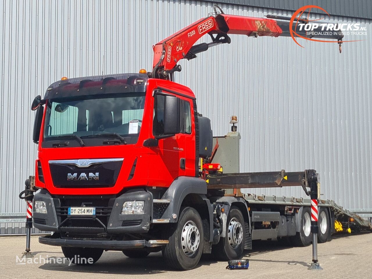 автокран MAN TGS 35.360 8x2 - 23 TM Kraan, Machine transporter, Oprijwagen, a