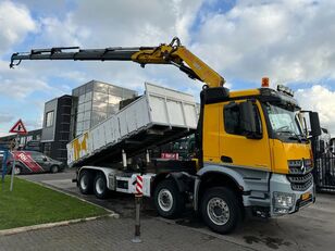 grue mobile Mercedes-Benz Arocs 4448 8X4 + EURO 6 + FASSI F315 + REMOTE + KIPPER + STEERIN