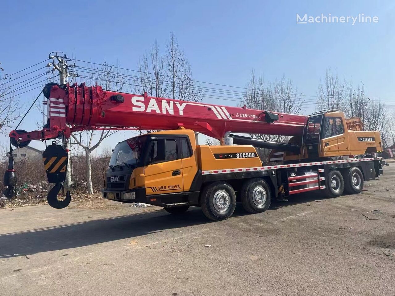 автокран Palfinger Sany Used Sany STC500 Mobile Crane 50 Ton 100 Ton Capacities Truck Mo