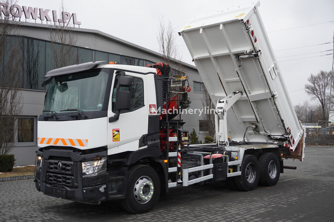 Renault C380 / 6x4 / 140,000 km !! / HDS FASSI 6160 kg mobile crane