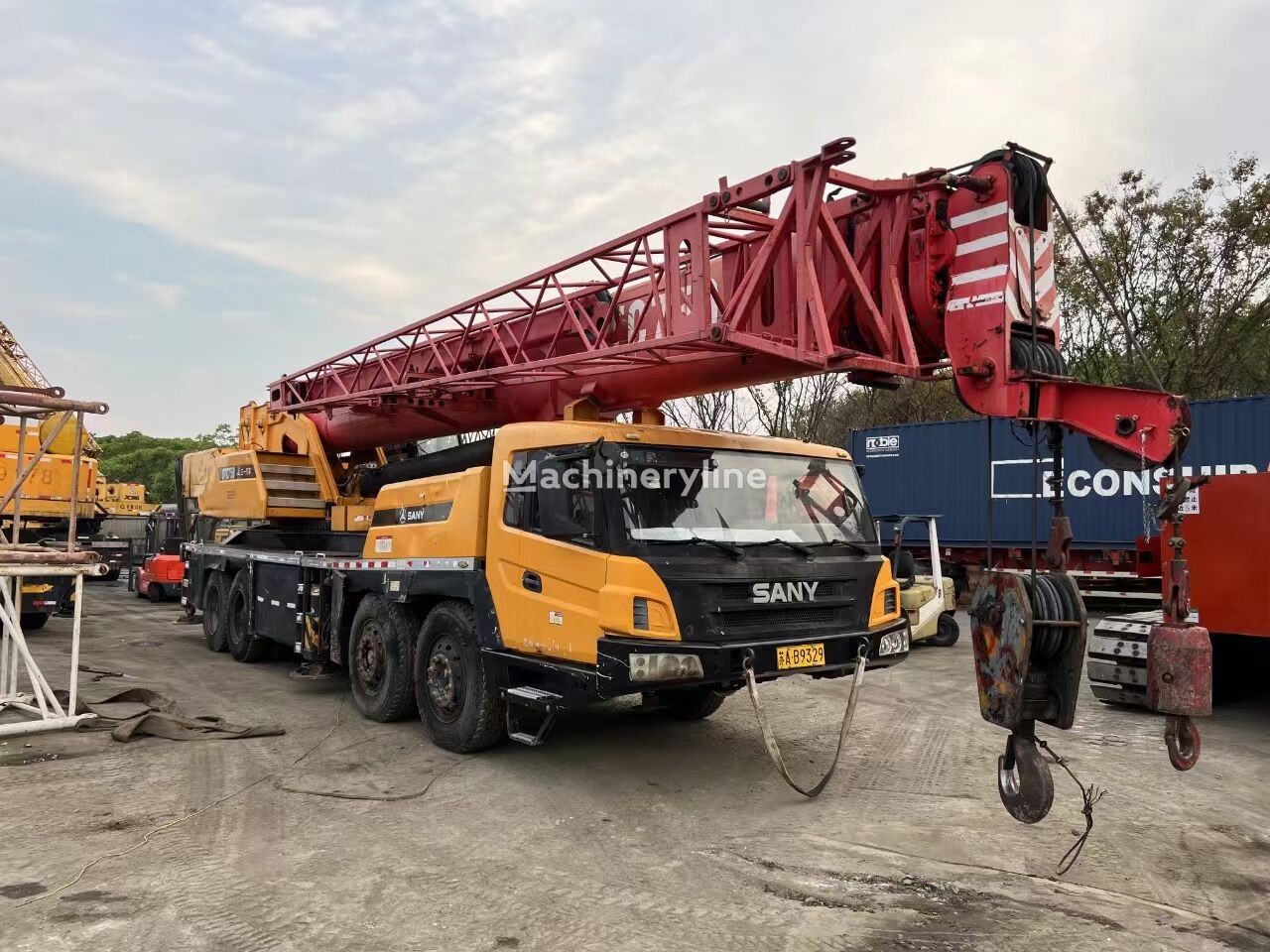 mobile crane Sany STC750, 2015 year, 5 U-shaped booms