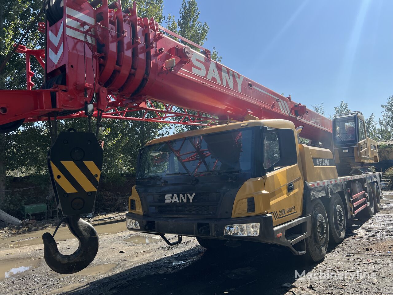 Sany STC800 80ton 80t secondhand mobile truck crane mobile crane