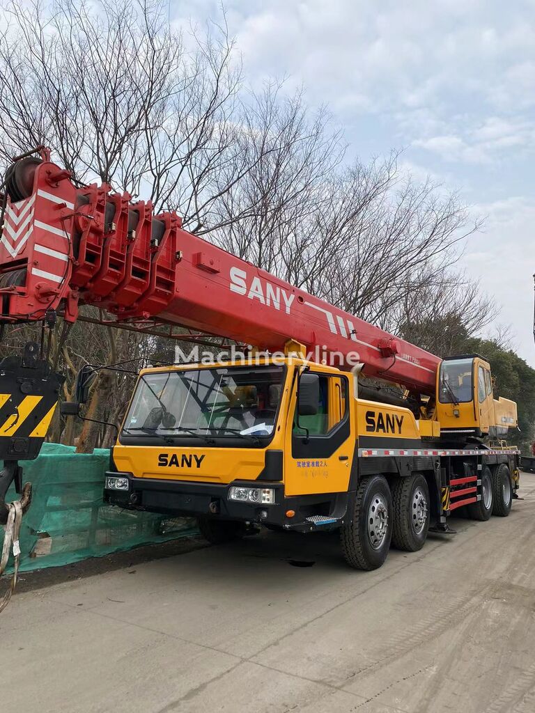 شاحنة رافعة Sany Sany QY750 used 75 Ton hydraulic mounted mobile truck crane on s