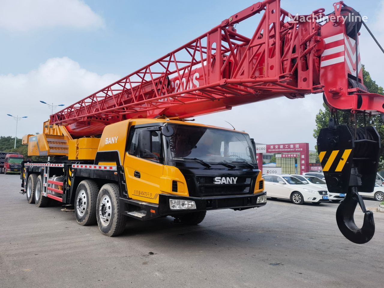 شاحنة رافعة Sany Sany STC800S 80 ton used mobile truck crane mobile crane