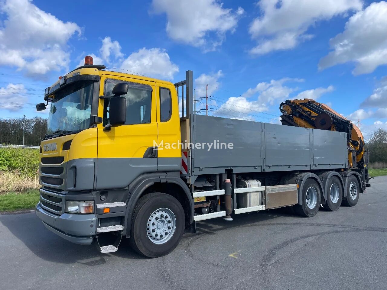 Scania G400 8x4 met effer 650 crane with jib autodizalica