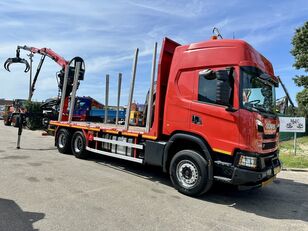 Scania G500 XT 6x4 WOOD / TIMBER / HOLZ CRANE PALFINGER EPSILON Q150Z + grúa móvil