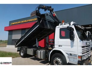 автокран Scania P82 P82M - 1986 - Tipper - Hiab crane - good condition