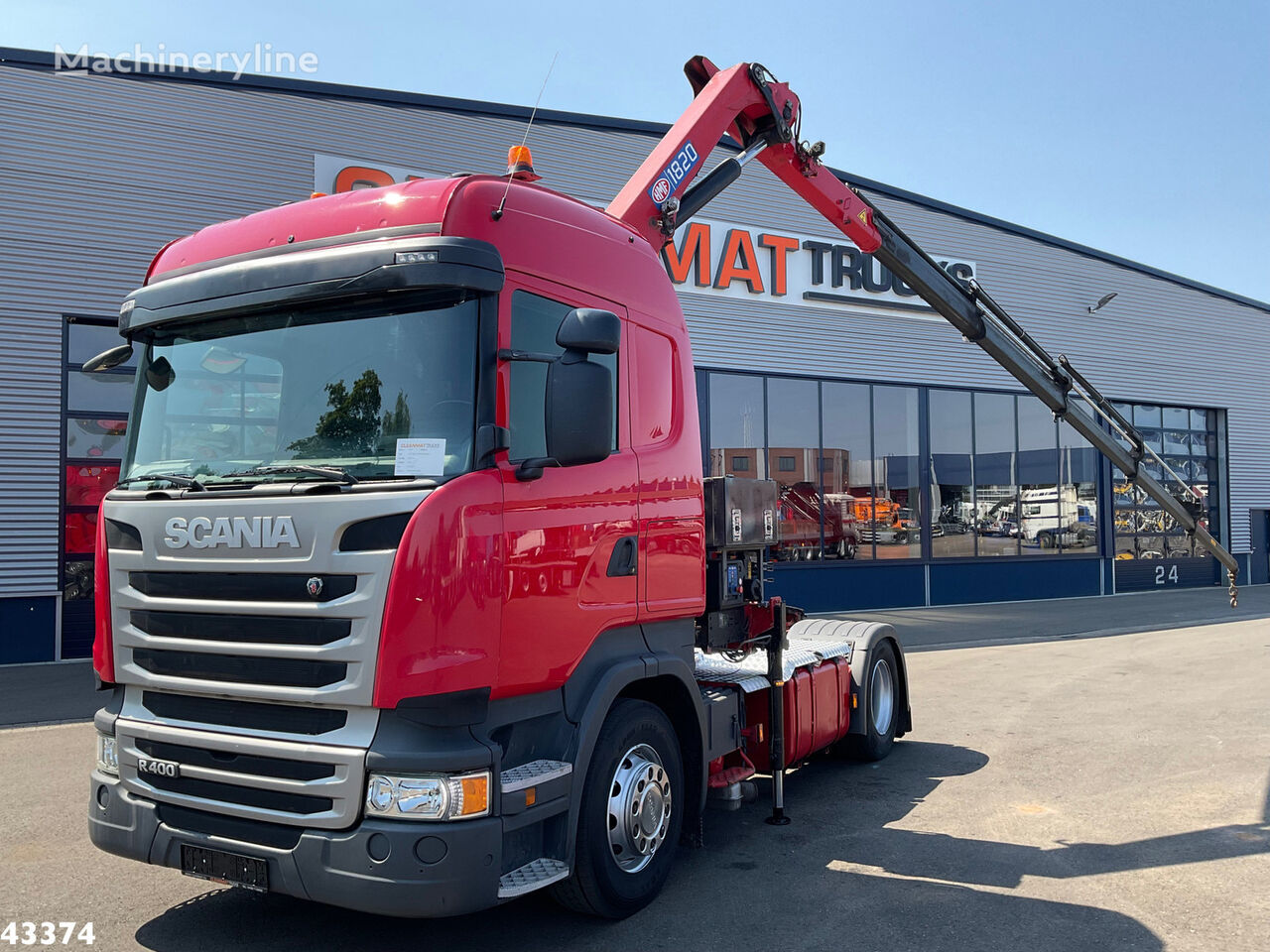 Scania R 400 HMF 18 Tonmeter laadkraan mobile crane