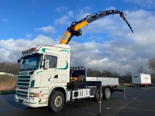 automacara Scania R580 V8 Effer 370 crane with jib and winch