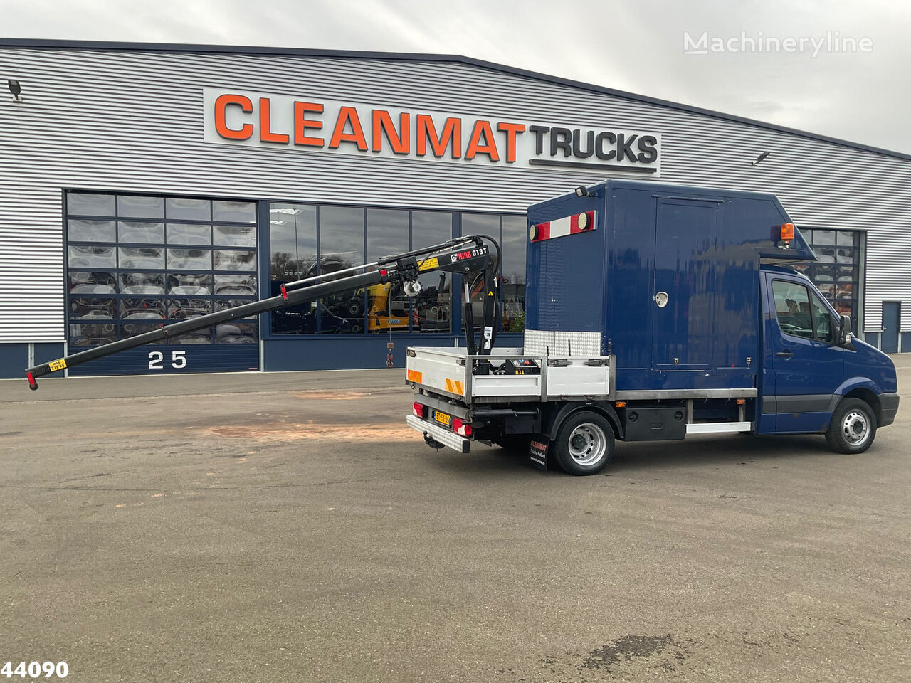 grue mobile Volkswagen Crafter Servicewagen Hiab 1,3 Tonmeter laadkraan Just 123.645 Km