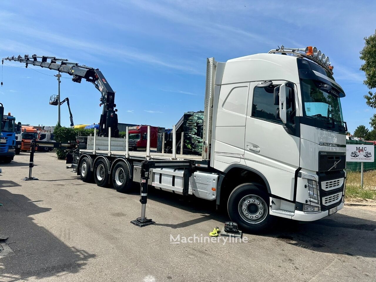 Купить автокран Volvo FH 420 8x4 TRIDEM + (26m!) CRANE HIAB 408 E-8 + 2 ME HIPRO + WIN | Machineryline LV Автокран Volvo FH 420 8x4 TRIDEM + (26m!) CRANE HIAB 408 E-8 + 2 ME HIPRO + WIN - Machineryline