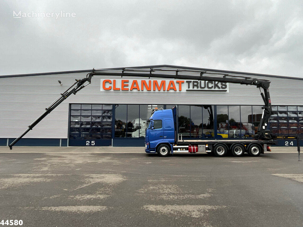 Volvo FH 520 8x4 Euro 5 Hiab 24 Tonmeter laadkraan + Fly-jib grúa móvil