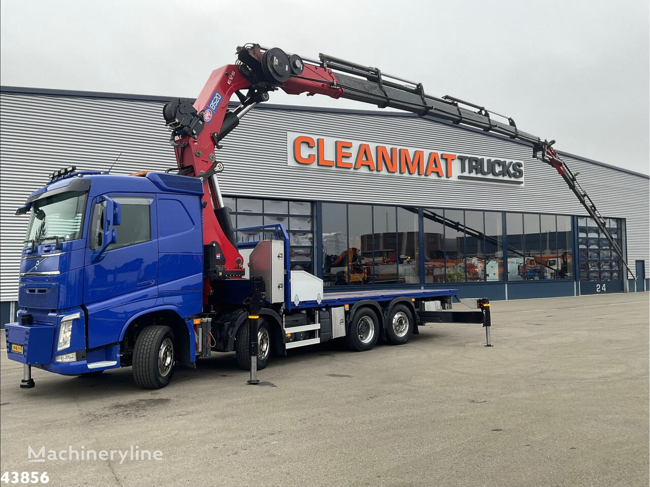 Volvo FH 540 8x2 Euro 6 HMF 85 Tonmeter laadkraan + Fly-Jib Just 118.9 grúa móvil