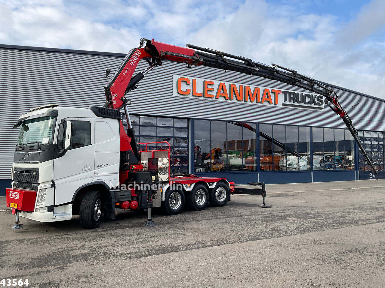 żuraw samojezdny Volvo FH 540 8x4 Euro 6 Fassi 66 Tonmeter laadkraan + Fly-Jib