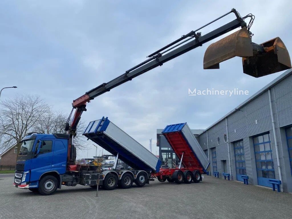 autokraana Volvo FH4-500 / HMF 3220K-RC / REMOTE / ROTATOR / 3SIDE TIPPER / DYNAM