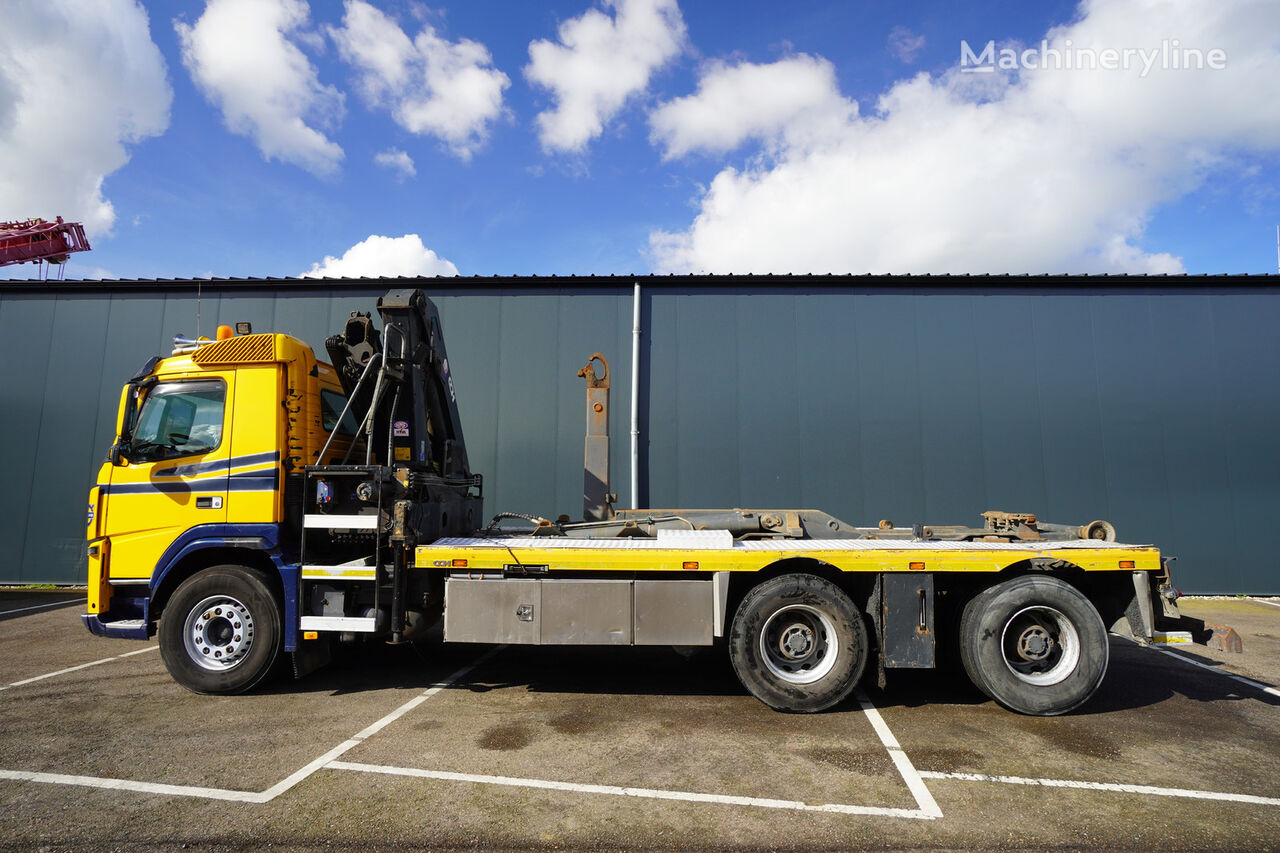 Volvo FM 460 6X4 HOOKARM SYSTEM WITH HMF 2420 K3 CRANE 520.000KM mobile crane