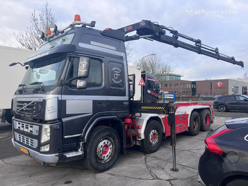 Volvo FM 500 8X2 EURO 5 + HIAB 211 EP-5 HiPro + HIAB Cable Lift mobile crane