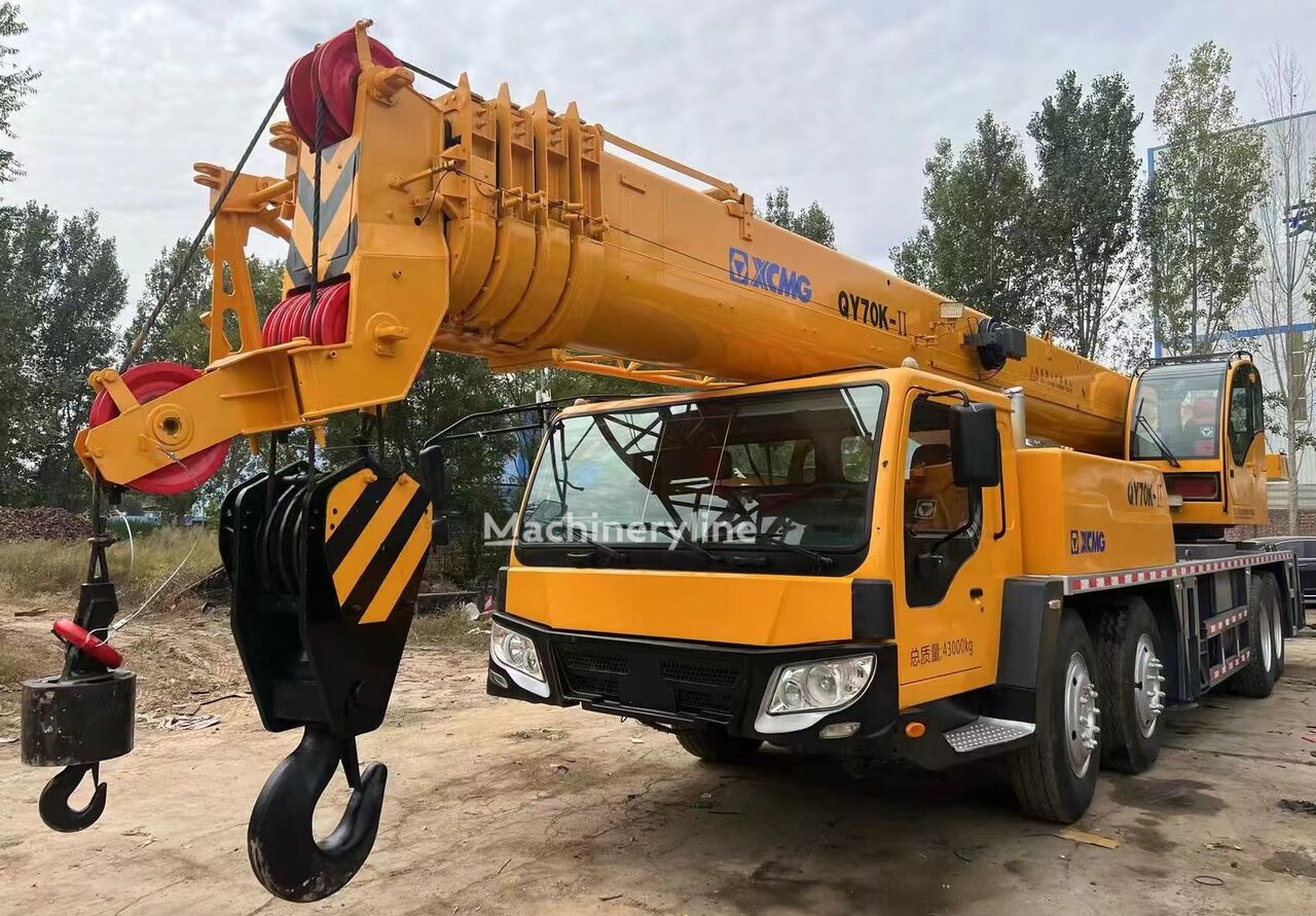 grue mobile XCMG QY70K-II 70 ton secondhand 70t truck mounted crane