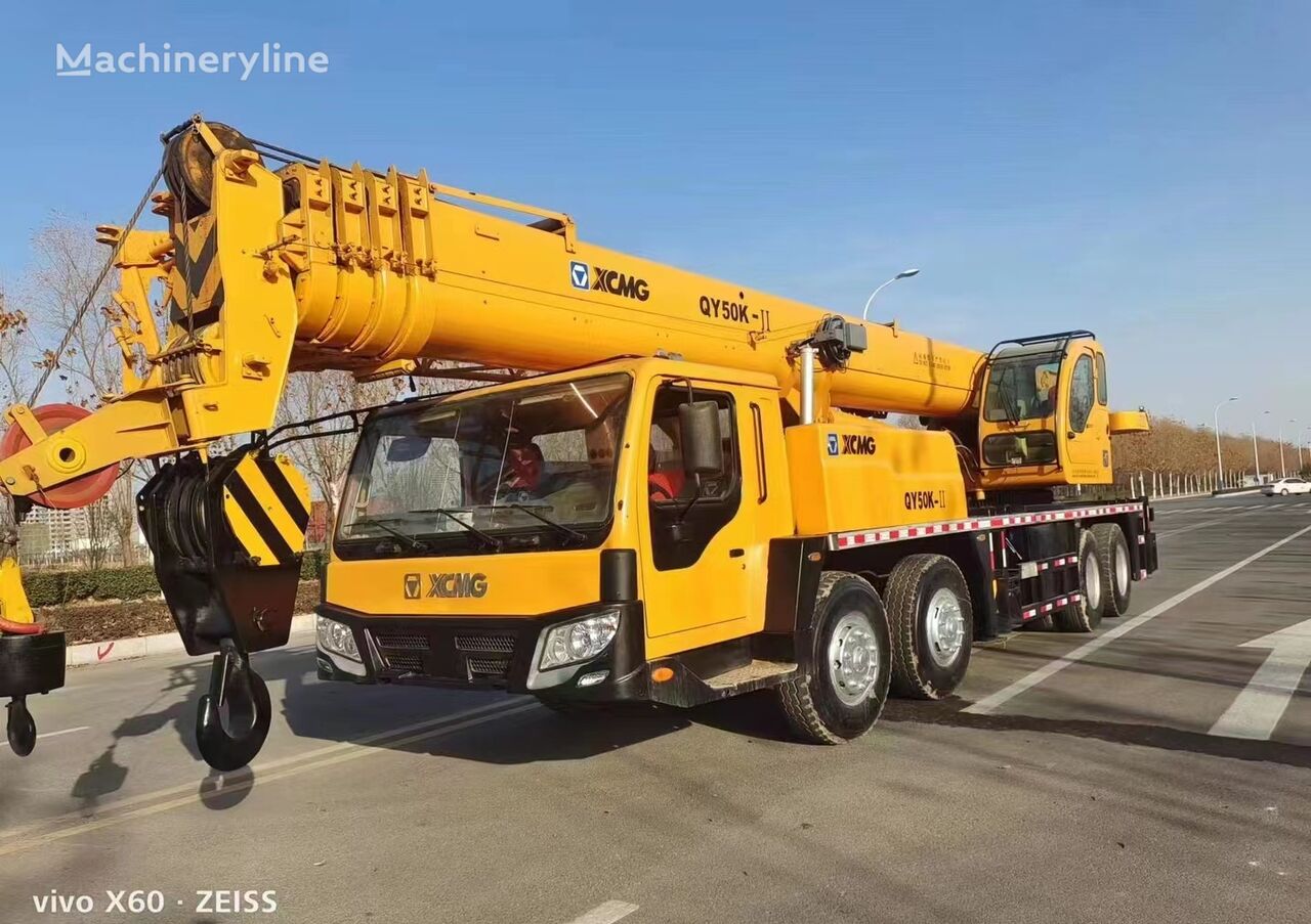 автокран XCMG XCMG QY50K 50 ton used hydraulic mounted mobile truck crane