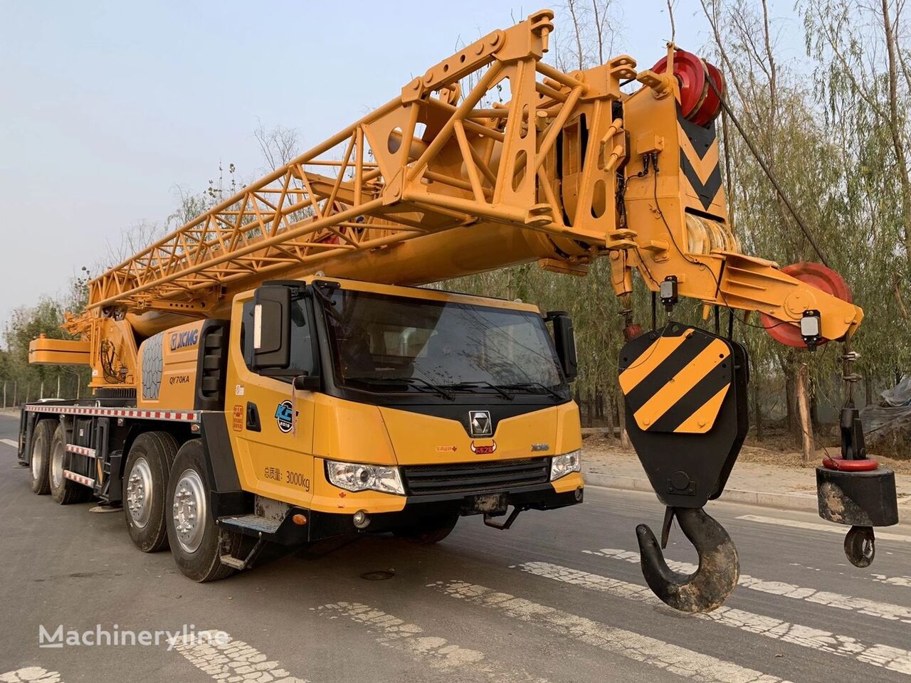 κινητός γερανός XCMG XCMG QY70KA 70 ton used hydraulic mounted truck crane