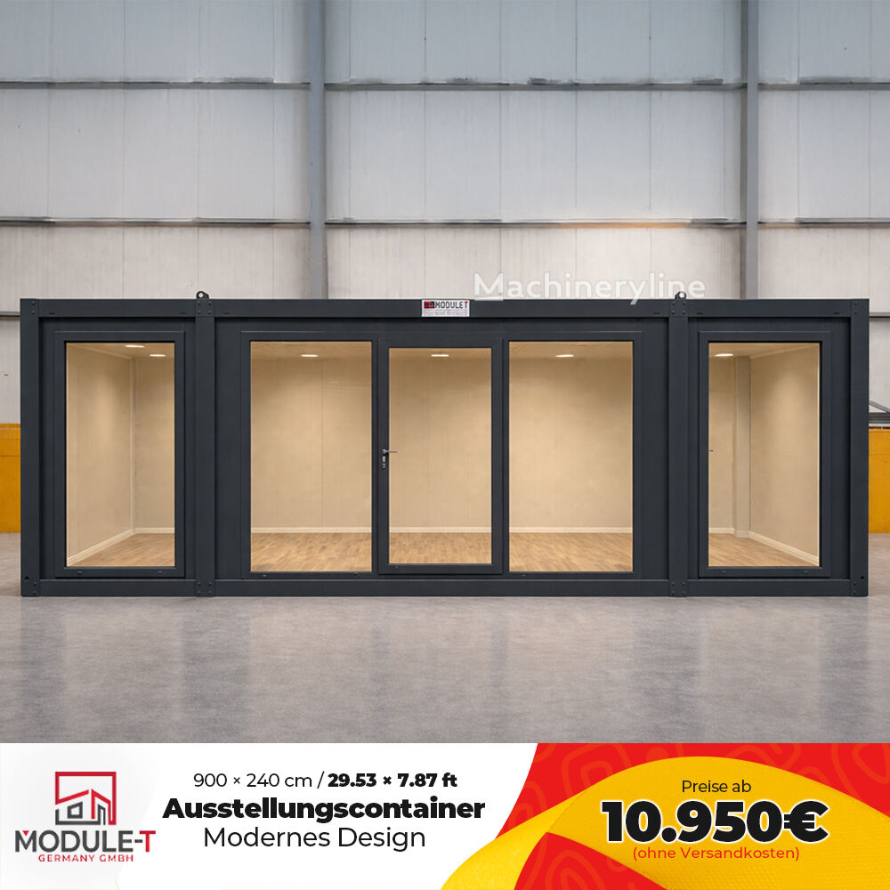 Nieuw Module-T Ausstellungscontainer kaufen – isolierter Showroom 600×240cm NEU kantoorcontainer - Machineryline