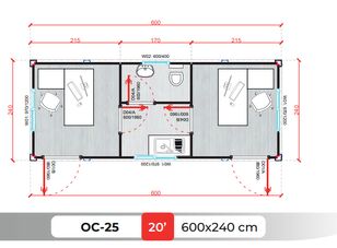 Module-T B&uuml;rocontainer mit WC & K&uuml;che kaufen &ndash; NEU sofort lieferbar contenedor oficina nuevo