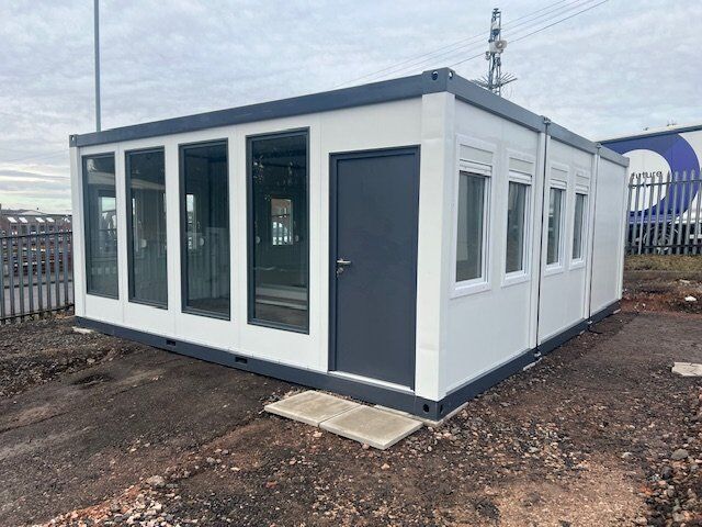 Triple Office with canteen and toilets office cabin container