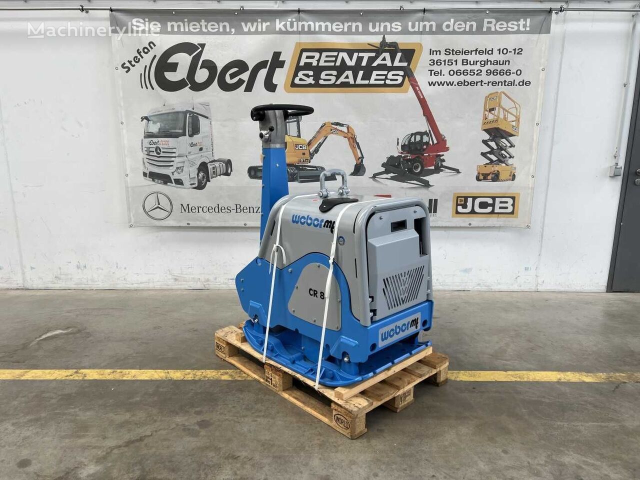 vibroplaat Weber CR 8 MDM Hatz-Diesel / 601kg / DEMO / 2022