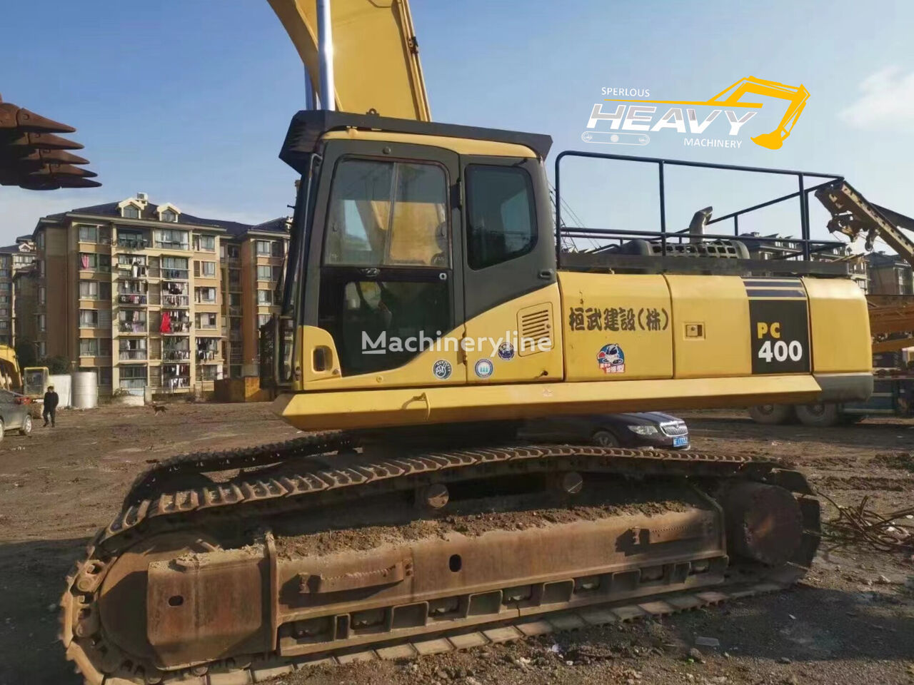 Komatsu PC400-7 rail excavator