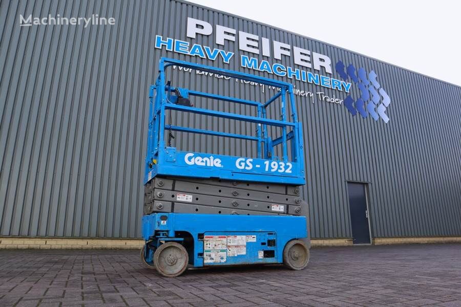 plataforma de tesoura Genie GS1932 Electric, Working Height 7.8 m, 227kg Capac