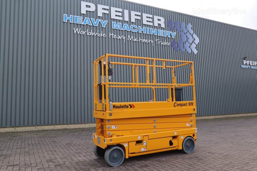 Haulotte Compact 10N Valid Inspection, *Guarantee! 10m Work scissor lift - Machineryline