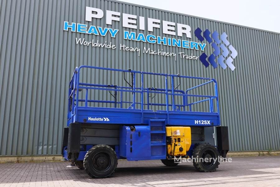Prodaja Haulotte H12SX Diesel, 4x4 Drive, 12m Working Height, 700kg makazaste platforme | Machineryline BA Haulotte H12SX Diesel, 4x4 Drive, 12m Working Height, 700kg makazasta platforma - Machineryline