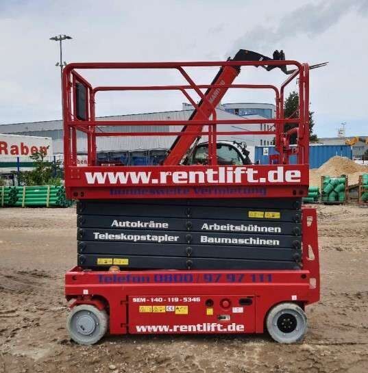 Nacelle ciseaux Magni ES1412 E Scherenarbeitsbühne Elektro 14 m Arbeitshöhe - Machineryline