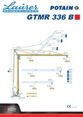 саморозкладний баштовий кран Potain GTMR 336