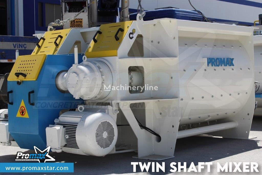 yeni Promax 2 m3 /3 m3 TWIN SHAFT MIXER sabit beton pompası